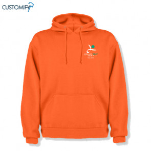 Sudadera con capucha de doble tejido naranja Andalucia Voley Camp, Unisex