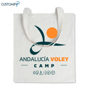Bolsa Totebag en acabado natural, Andalucia Voley Camp