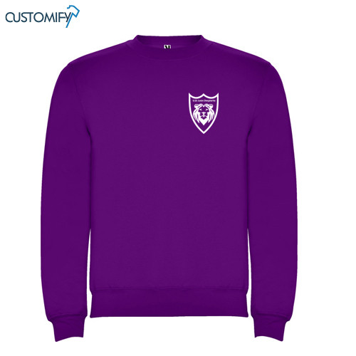 Sudadera cuello redondo para técnicos, purpura Futbol Despierto, Unisex