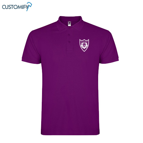 Polo de paseo para técnicos color púrpura Futbol Despierto, Unisex