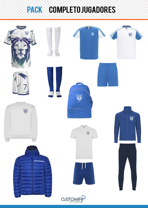 Pack completo jugadores FUTBOL DESPIERTO, Unisex