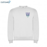 Sudedera  cuello redondo blanca Futbol Despierto, Unisex