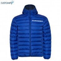 Chaqueta acolchada con relleno tacto pluma, azul Futbol Despierto, Unisex