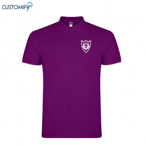 Polo de paseo para técnicos color púrpura Futbol Despierto, Unisex