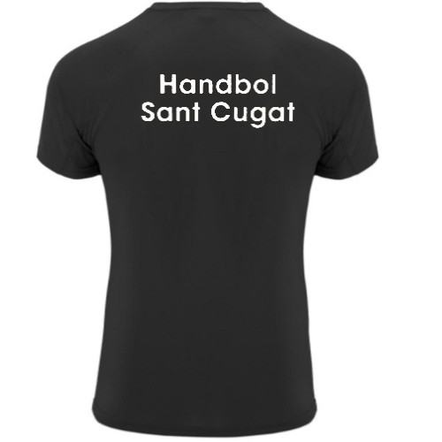 Samarreta d'entrenament tècnica entallada completa negra CH Sant Cugat, dona