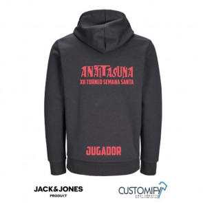 Dessuadora Oficial Torneig Setmana Santa HANDBOL SANT CUGAT – Unisex, disseny vermell