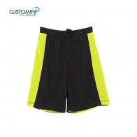 Short Reversible , polyester 140 gr, Unisex, Color Fluo Yellow/Navy CB SANTA PERPETUA