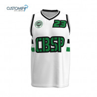 Camiseta 2ª Equip. blanca/verde/negra, CB SANTA PERPETUA Unisex