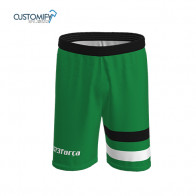 Short  1ª y 2ª Equip. verde/blanco/negro, CB SANTA PERPETUA Unisex 