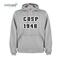 Sudadera tallaje adulto Gris/Azul Marino CB SANTA PERPETUA