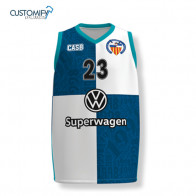 Camiseta de juego, 1ª Equipación (azul/blanca) Unisex CREU ALTA SBD