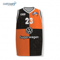 Camiseta de juego 2ª Equipación (naranja/negra) Unisex CREU ALTA SBD