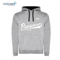 Sudadera contrastada, Unisex, Gris / Negro PUIGCERVER REUS