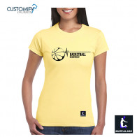 Camiseta Femenina Basketball HeartBeat, Mate Al Aro, color Daisy