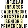 Samarreta de joc per INF.BLAU / INF.GROC / CADET NEGRE / SOTS 21 BLAU / SENIOR B / PRIMER EQUIP