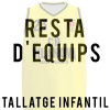 Camiseta sin Mangas Sublimada Customify, 1ª equipación amarilla CB VILANOVA DEL VALLES, Infantil