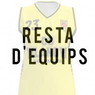 Samarreta de joc sense patrocinador, 1ª equipació groga resta d'equips femenins