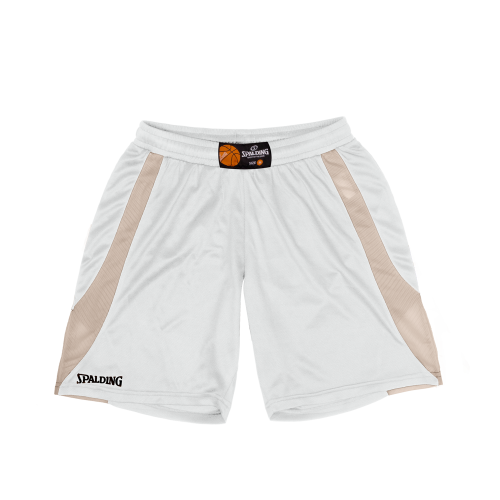 Jam Shorts wmn, Blanco / Gris plata SPALDING