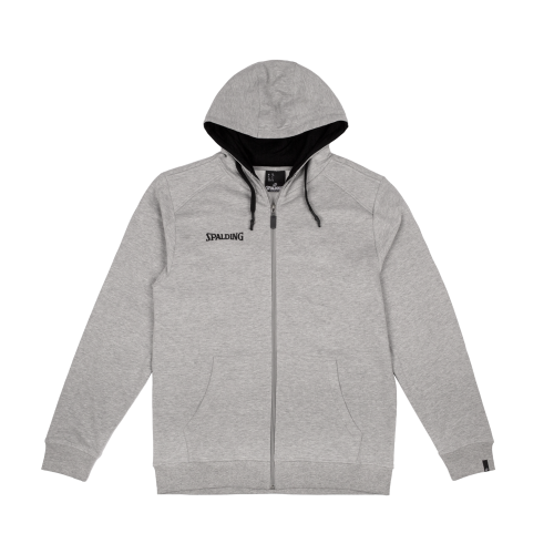 Flow Hoody Zipper Jacket, Gris melange SPALDING