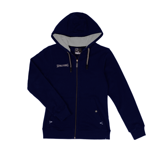 Flow Hoody Zipper Jacket wmn, Azul marino SPALDING