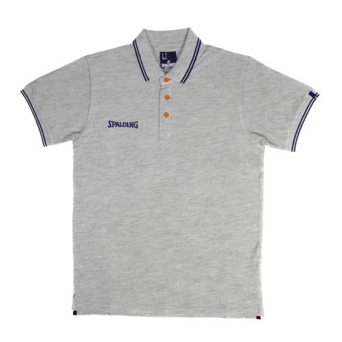 Essential Polo, Gris melange / Azul maino SPALDING