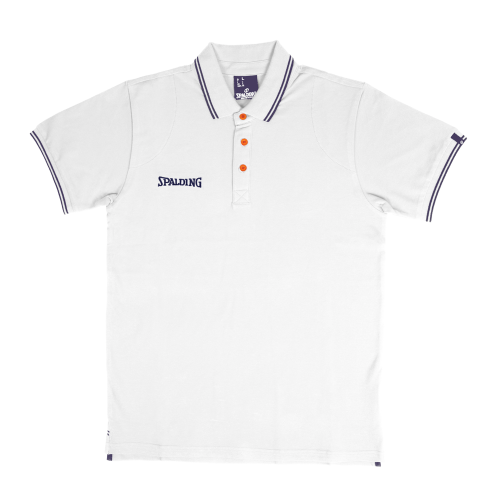 Essential Polo, Blanco / Azul marino SPALDING