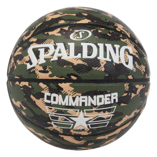 Commander Camo Sz7 Rubber Basketball  SPALDING