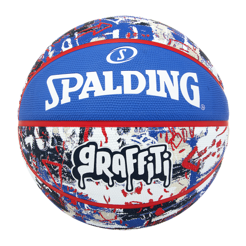 Blue Red Graffiti Sz7 Rubber Basketball  SPALDING