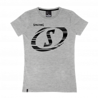 Fast Tee wmn, Gris melange / Negro SPALDING