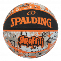 Orange Graffiti Rubber Basketball  SPALDING