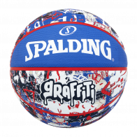 Blue Red Graffiti Sz7 Rubber Basketball  SPALDING