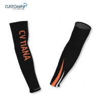 Manguitos Sublimado Customify, negro/naranja CLUB VOLEIBOL TIANA, Unisex