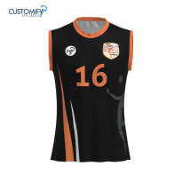 Camiseta de juego masculina 1ª equip. negra CLUB VOLEIBOL TIANA