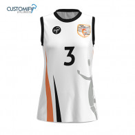 Camiseta de juego femenina  2ª equip. blanca CLUB VOLEIBOL TIANA