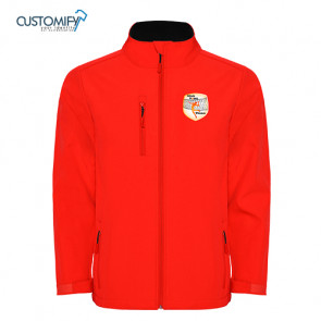 Chaqueta Softshell de 2 capas unisex Rojo CLUB VOLEIBOL TIANA