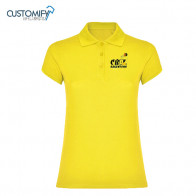 Polo 100% cotó, groc CB ARGENTONA, Dona