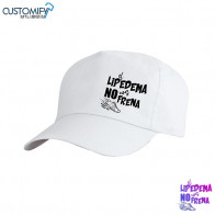 Gorra de 5 paneles 100% algodón EL LIPEDEMA NO NOS FRENA