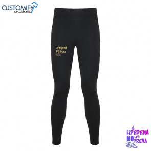 Legging tobillero compresor de talle alto, Mujer Negro EL LIPEDEMA NO NOS FRENA