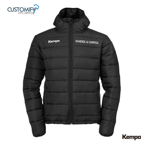 Jaqueta PUFFER HOOD negra HANDBOL LA GARRIGA