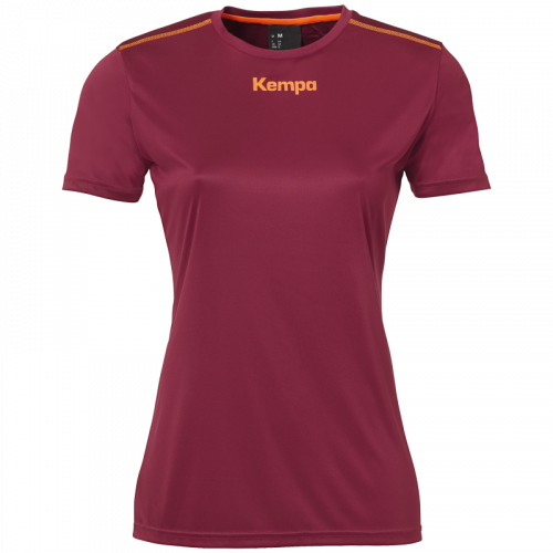 POLY SHIRT WOMEN rojo oscuro KEMPA
