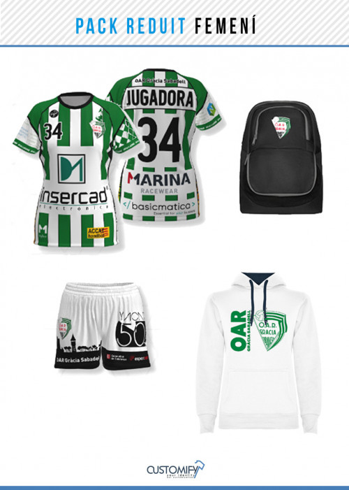 PACK REDUIT JUGADORES OAR GRACIA SABADELL, FEMENÍ