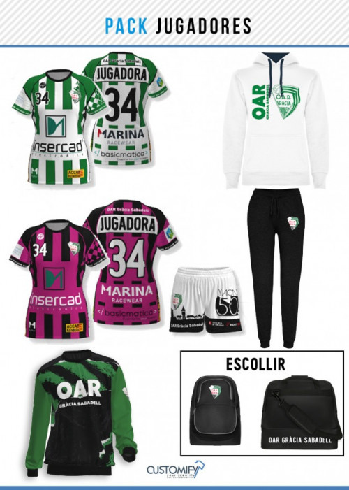 PACK JUGADORES OAR GRACIA SABADELL