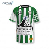 Camiseta MC. Sublimada Customify, 1ª equip. verde/blanca CLUB ESPORTIU OAR GRACIA SABAD, Unisex