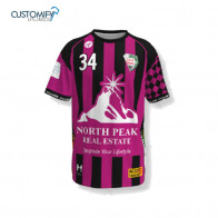 Samarreta de joc Customify, 2ª equip. rosa/negra CLUB ESPORTIU OAR GRACIA SABAD, Unisex