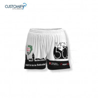 Short de joc Customify, 1ª y 2ª equip. blanc/negre OAR GRACIA SABADELL, DONA